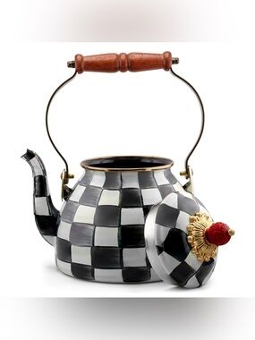 MacKenzie- Childs 2-Quart Enamel Tea Kettle